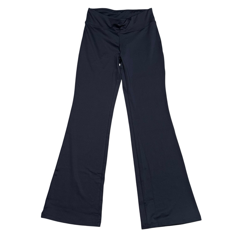 Women Mid Rise Stretch Flare Leg Boot Cut Yoga Pants Leggings‎ Size Small Grey